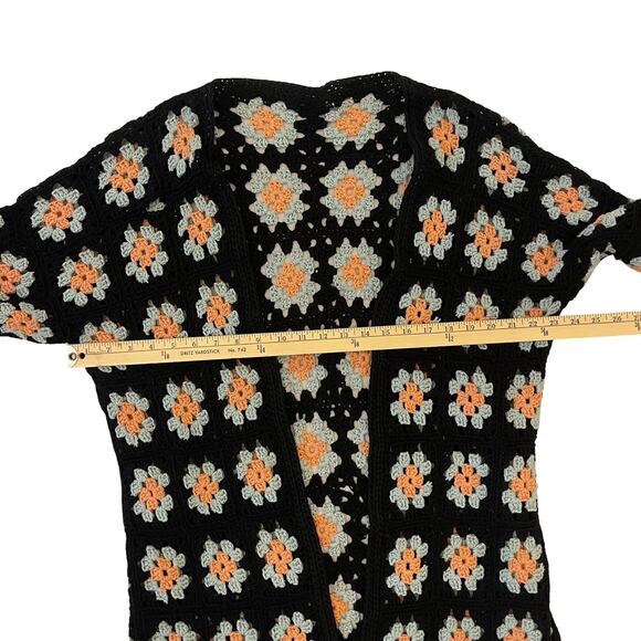 Vintage Granny Square Sweater Cardigan - Picture 8 of 8